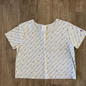 Champion Heritage Logo Crop Shirt